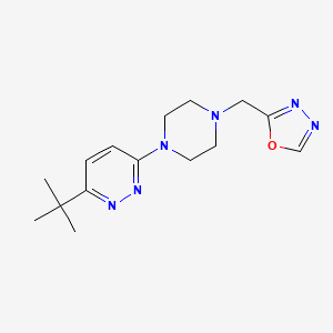 2-[[4-(6-Tert-butylpyridazin-3-yl)piperazin-1-yl]methyl]-1,3,4-oxadiazole