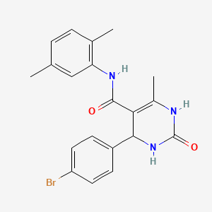 4-(4-bromophenyl)-N-(2,5-dimethylphenyl)-6-methyl-2-oxo-1,2,3,4-tetrahydropyrimidine-5-carboxamide