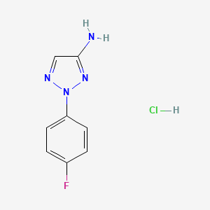 2-(4-Fluorophenyl)triazol-4-amine;hydrochloride