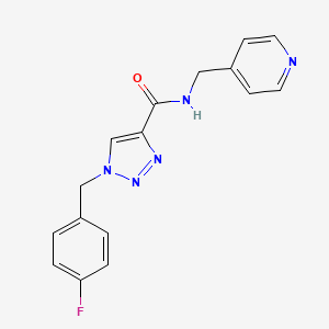 1-(4-fluorobenzyl)-N-(pyridin-4-ylmethyl)-1H-1,2,3-triazole-4-carboxamide