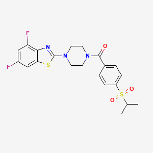 (4-(4,6-Difluorobenzo[d]thiazol-2-yl)piperazin-1-yl)(4-(isopropylsulfonyl)phenyl)methanone