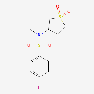 N-(1,1-dioxothiolan-3-yl)-N-ethyl-4-fluorobenzenesulfonamide