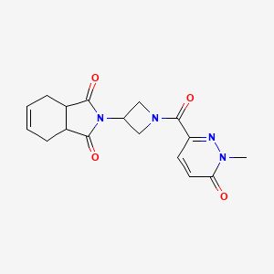 2-(1-(1-methyl-6-oxo-1,6-dihydropyridazine-3-carbonyl)azetidin-3-yl)-3a,4,7,7a-tetrahydro-1H-isoindole-1,3(2H)-dione