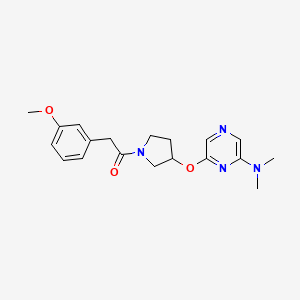 1-(3-((6-(Dimethylamino)pyrazin-2-yl)oxy)pyrrolidin-1-yl)-2-(3-methoxyphenyl)ethanone