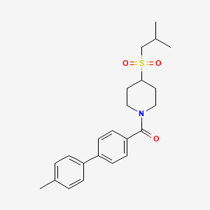 (4-(Isobutylsulfonyl)piperidin-1-yl)(4'-methyl-[1,1'-biphenyl]-4-yl)methanone