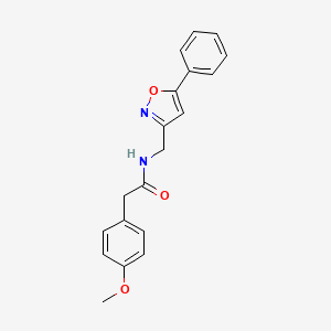 2-(4-methoxyphenyl)-N-((5-phenylisoxazol-3-yl)methyl)acetamide