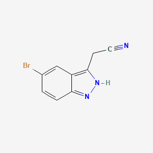 B2437400 2-(5-Bromo-1H-indazol-3-yl)acetonitrile CAS No. 1352887-90-1