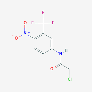 2-chloro-N-[4-nitro-3-(trifluoromethyl)phenyl]acetamide