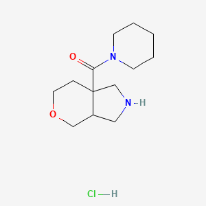 2,3,3a,4,6,7-Hexahydro-1H-pyrano[3,4-c]pyrrol-7a-yl(piperidin-1-yl)methanone;hydrochloride