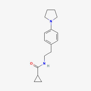 N-(4-(pyrrolidin-1-yl)phenethyl)cyclopropanecarboxamide
