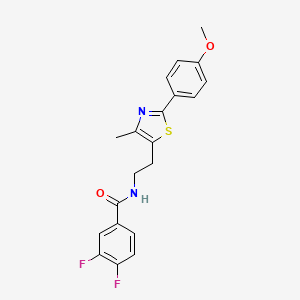 molecular formula C20H18F2N2O2S B2437443 3,4-difluoro-N-{2-[2-(4-methoxyphenyl)-4-methyl-1,3-thiazol-5-yl]ethyl}benzamide CAS No. 873076-00-7