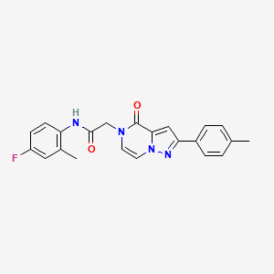 N-(4-fluoro-2-methylphenyl)-2-[2-(4-methylphenyl)-4-oxopyrazolo[1,5-a]pyrazin-5(4H)-yl]acetamide