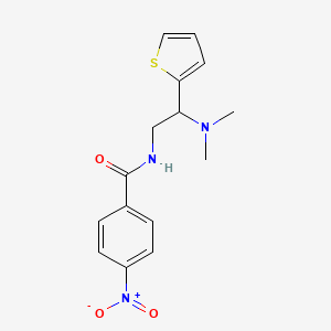 N-(2-(dimethylamino)-2-(thiophen-2-yl)ethyl)-4-nitrobenzamide