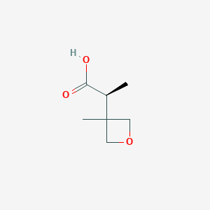 (2S)-2-(3-Methyloxetan-3-yl)propanoic acid