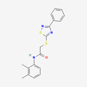 molecular formula C18H17N3OS2 B2437474 N-(2,3-dimethylphenyl)-2-[(3-phenyl-1,2,4-thiadiazol-5-yl)sulfanyl]acetamide CAS No. 864855-95-8