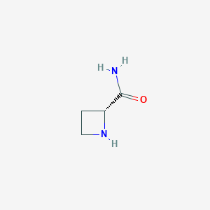 molecular formula C4H8N2O B2437492 (2R)-azetidine-2-carboxamide CAS No. 130973-78-3; 1841106-27-1