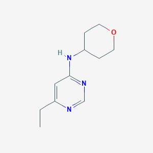 molecular formula C11H17N3O B2437504 6-乙基-N-(氧杂环丁-4-基)嘧啶-4-胺 CAS No. 1249598-65-9