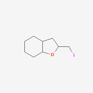 molecular formula C9H15IO B2437510 2-(Iodomethyl)octahydrobenzofuran CAS No. 1643386-07-5