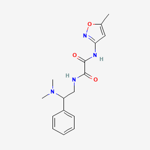 molecular formula C16H20N4O3 B2437511 N1-(2-(dimethylamino)-2-phenylethyl)-N2-(5-methylisoxazol-3-yl)oxalamide CAS No. 941975-81-1