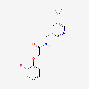 molecular formula C17H17FN2O2 B2437526 N-[(5-cyclopropylpyridin-3-yl)methyl]-2-(2-fluorophenoxy)acetamide CAS No. 2034568-82-4