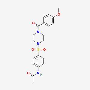 N-{4-[4-(4-Methoxy-benzoyl)-piperazine-1-sulfonyl]-phenyl}-acetamide