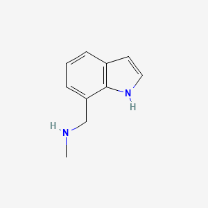 molecular formula C10H12N2 B2437555 (1H-indol-7-ylmethyl)(methyl)amine CAS No. 709649-74-1