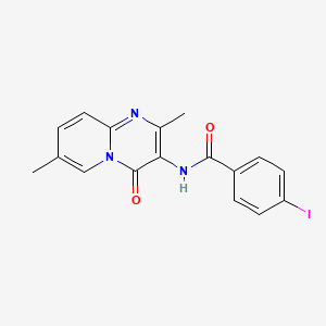 N-(2,7-dimethyl-4-oxo-4H-pyrido[1,2-a]pyrimidin-3-yl)-4-iodobenzamide