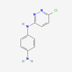 molecular formula C10H9ClN4 B2437565 N1-(6-Chloropyridazin-3-yl)benzene-1,4-diamine CAS No. 438220-52-1