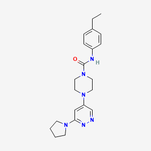 B2437574 N-(4-ethylphenyl)-4-(6-(pyrrolidin-1-yl)pyridazin-4-yl)piperazine-1-carboxamide CAS No. 1797292-72-8