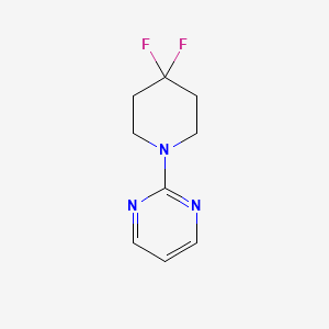 molecular formula C9H11F2N3 B2437608 2-(4,4-Difluoropiperidin-1-yl)pyrimidine CAS No. 2320224-39-1