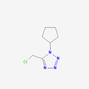 molecular formula C7H11ClN4 B2437610 5-(chloromethyl)-1-cyclopentyl-1H-1,2,3,4-tetrazole CAS No. 1343443-98-0