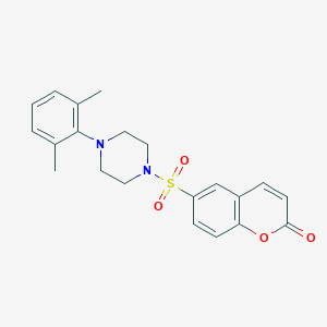 6-{[4-(2,6-dimethylphenyl)piperazin-1-yl]sulfonyl}-2H-chromen-2-one