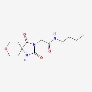 N-butyl-2-(2,4-dioxo-8-oxa-1,3-diazaspiro[4.5]dec-3-yl)acetamide