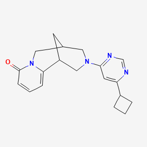 11-(6-Cyclobutylpyrimidin-4-yl)-7,11-diazatricyclo[7.3.1.02,7]trideca-2,4-dien-6-one