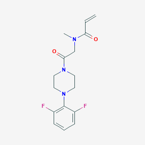 N-[2-[4-(2,6-Difluorophenyl)piperazin-1-yl]-2-oxoethyl]-N-methylprop-2-enamide