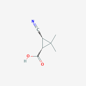 (1R,3S)-3-cyano-2,2-dimethylcyclopropane-1-carboxylic acid
