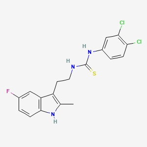 1-(3,4-dichlorophenyl)-3-[2-(5-fluoro-2-methyl-1H-indol-3-yl)ethyl]thiourea