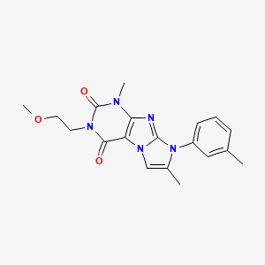 3-(2-methoxyethyl)-1,7-dimethyl-8-(m-tolyl)-1H-imidazo[2,1-f]purine-2,4(3H,8H)-dione