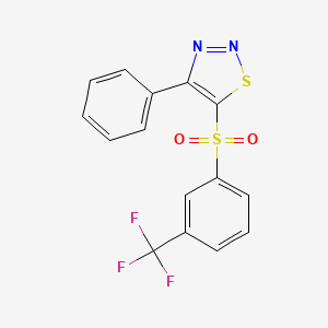 4-Phenyl-5-{[3-(trifluoromethyl)phenyl]sulfonyl}-1,2,3-thiadiazole