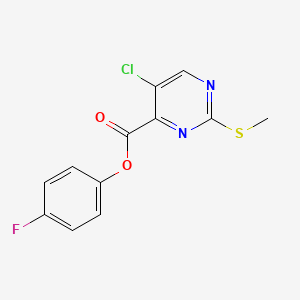 (4-Fluorophenyl) 5-chloro-2-methylsulfanylpyrimidine-4-carboxylate