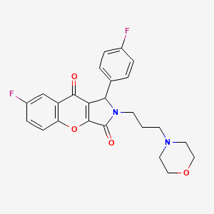 7-Fluoro-1-(4-fluorophenyl)-2-(3-morpholinopropyl)-1,2-dihydrochromeno[2,3-c]pyrrole-3,9-dione
