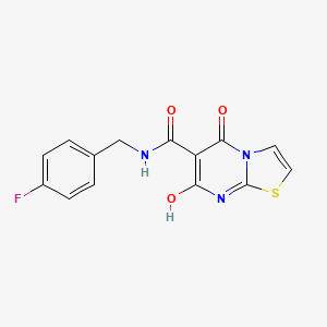 N-(4-fluorobenzyl)-7-hydroxy-5-oxo-5H-thiazolo[3,2-a]pyrimidine-6-carboxamide