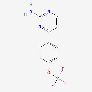 4-[4-(Trifluoromethoxy)phenyl]pyrimidin-2-amine