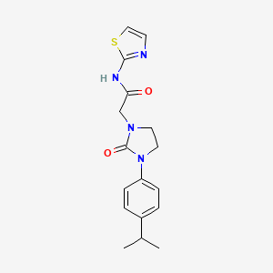 2-(3-(4-isopropylphenyl)-2-oxoimidazolidin-1-yl)-N-(thiazol-2-yl)acetamide