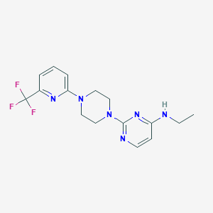 N-Ethyl-2-[4-[6-(trifluoromethyl)pyridin-2-yl]piperazin-1-yl]pyrimidin-4-amine