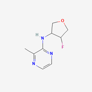 molecular formula C9H12FN3O B2437759 N-(4-fluorooxolan-3-yl)-3-methylpyrazin-2-amine CAS No. 2202092-98-4