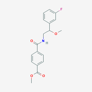 molecular formula C18H18FNO4 B2437760 Methyl 4-((2-(3-fluorophenyl)-2-methoxyethyl)carbamoyl)benzoate CAS No. 1798037-94-1