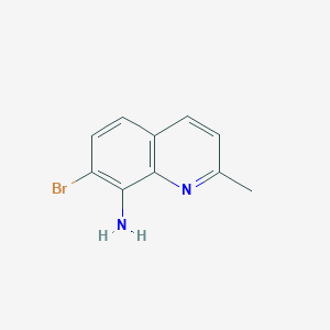 molecular formula C10H9BrN2 B2437772 7-溴-2-甲基喹啉-8-胺 CAS No. 1216061-60-7