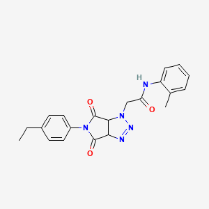 2-[5-(4-ethylphenyl)-4,6-dioxo-4,5,6,6a-tetrahydropyrrolo[3,4-d][1,2,3]triazol-1(3aH)-yl]-N-(2-methylphenyl)acetamide