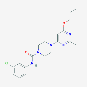 N-(3-chlorophenyl)-4-(2-methyl-6-propoxypyrimidin-4-yl)piperazine-1-carboxamide